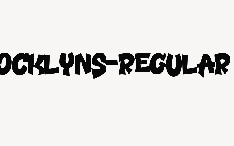 Brocklyns-Regular Font