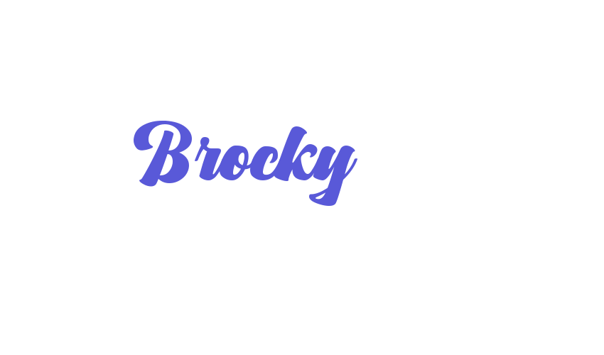 Brocky Font