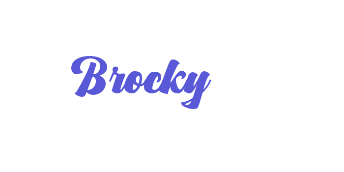 Brocky Font Download