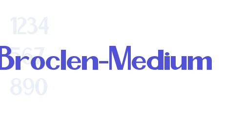 Broclen-Medium-font-download