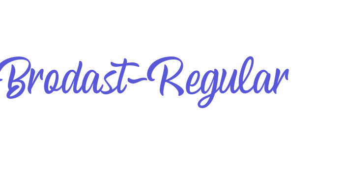 Brodast-Regular Font Download