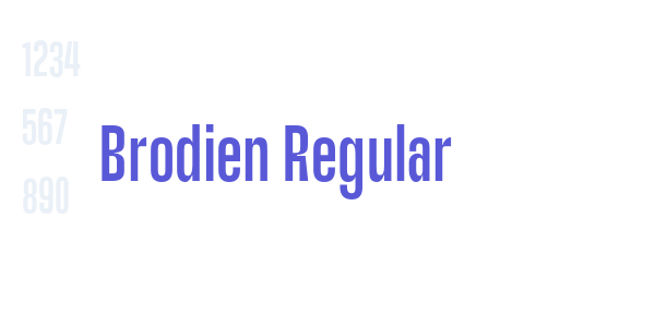 Brodien Regular font free