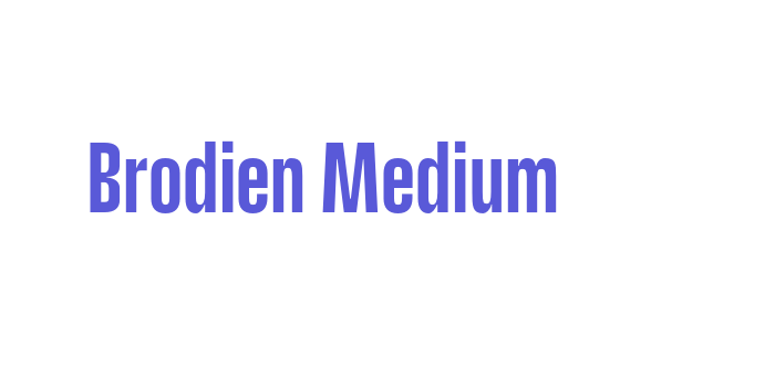 Brodien Medium Font