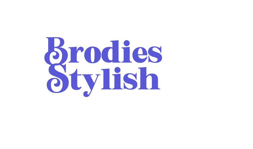 Brodies Stylish Font Download