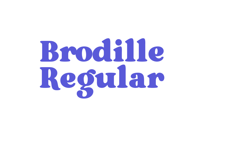 Brodille Regular Font Download