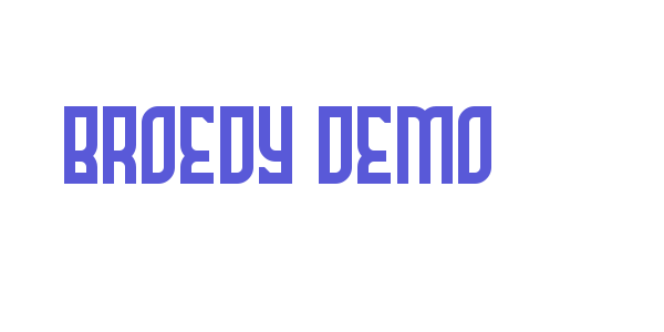 Broedy Demo font free