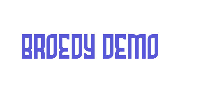 Broedy Demo Font Download