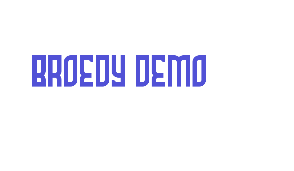 Broedy Demo-font-download