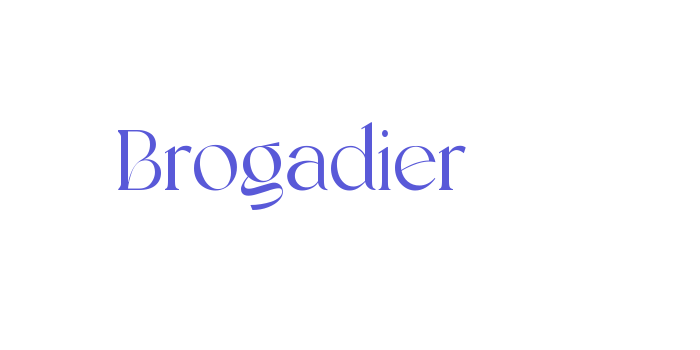 Brogadier Font Download