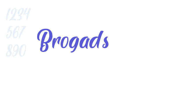 Brogads font free