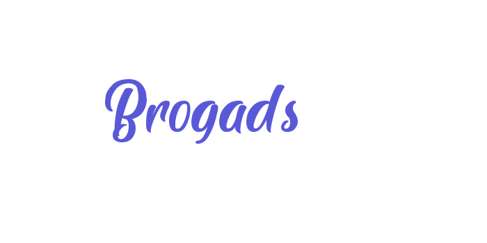 Brogads Font Download