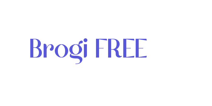 Brogi FREE Font Download