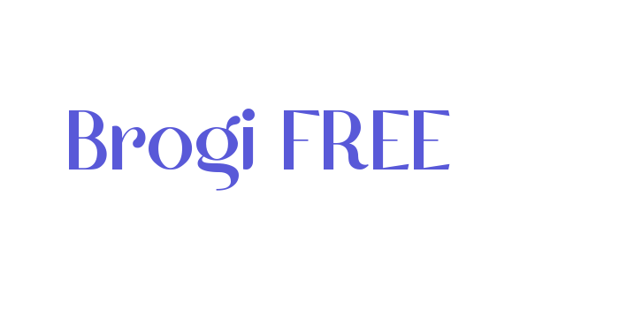 Brogi FREE Font