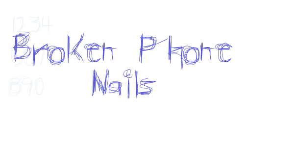 Broken Phone Nails font free