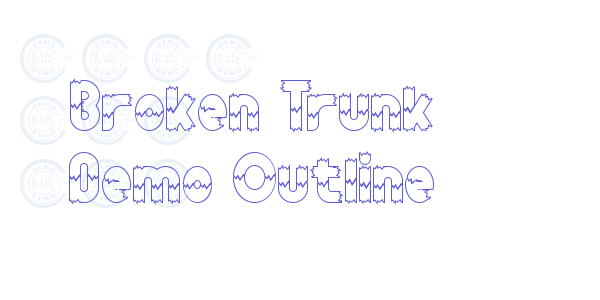 Broken Trunk Demo Outline font