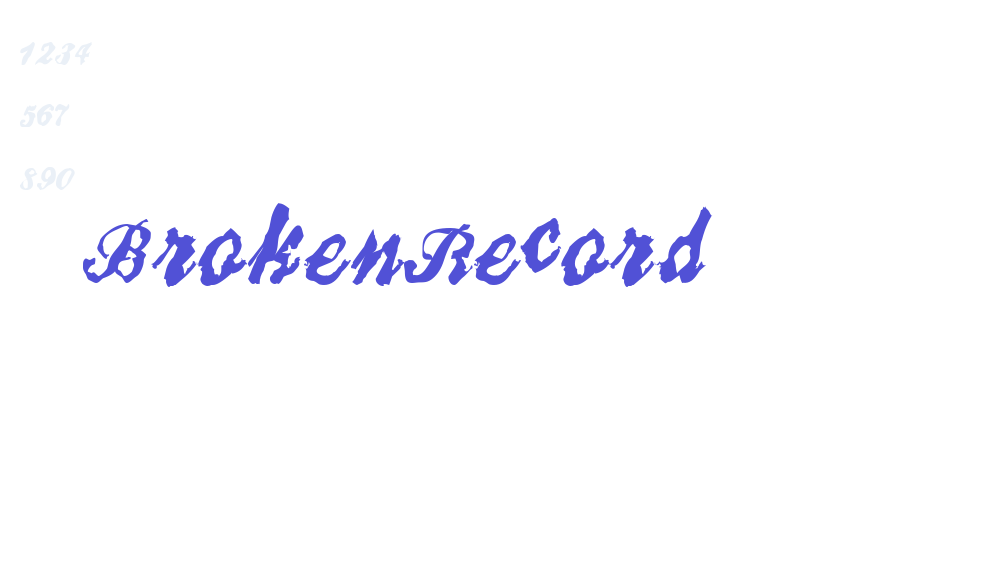 BrokenRecord-font-download