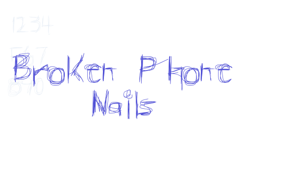 Broken Phone Nails Font Download