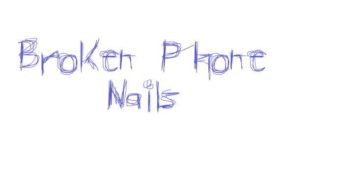 Broken Phone Nails Font Download