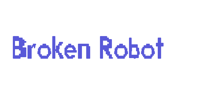 Broken Robot Font