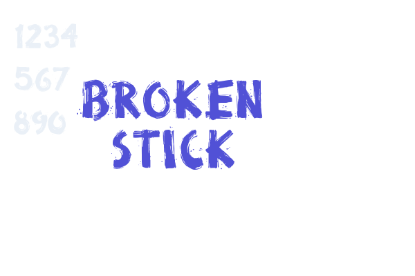 Broken Stick Font Download