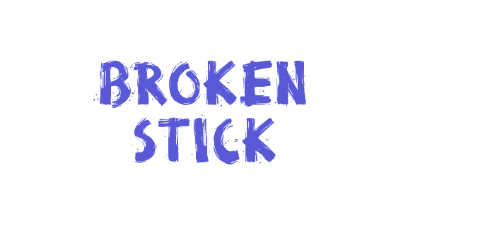 Broken Stick Font Download