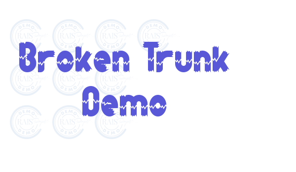 Broken Trunk Demo Font