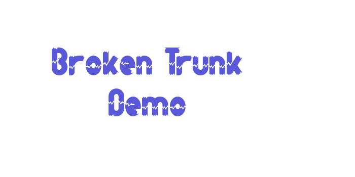 Broken Trunk Demo Font Download