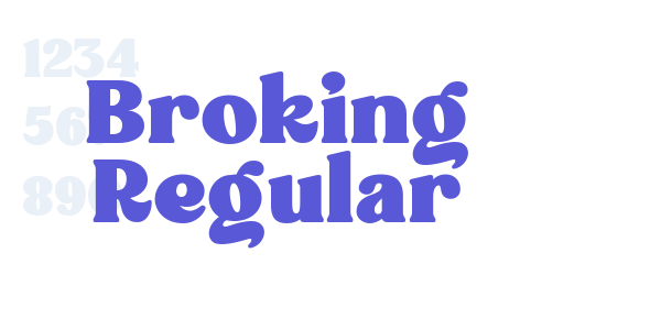 Broking Regular font