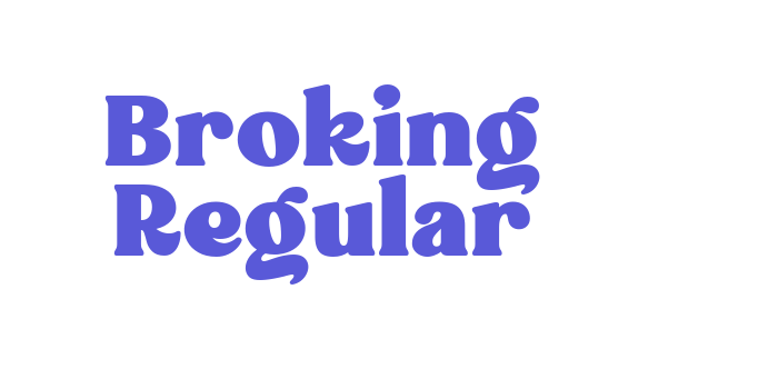 Broking Regular Font Download