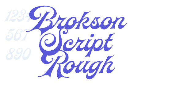 Brokson Script Rough font free