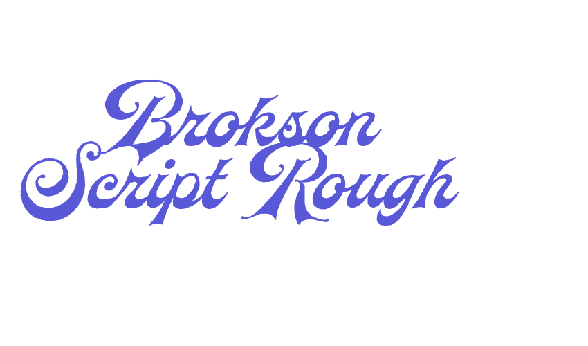 Brokson Script Rough Font Download