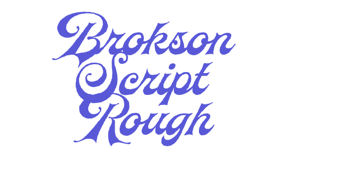 Brokson Script Rough Font Download