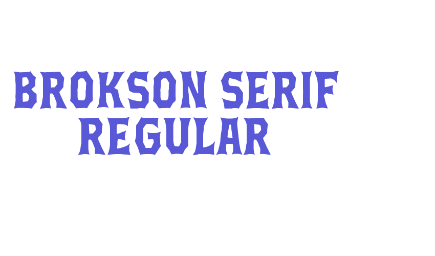 Brokson Serif Regular Font