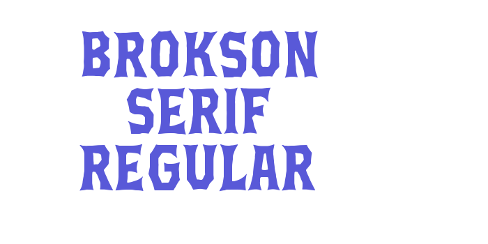 Brokson Serif Regular Font Download