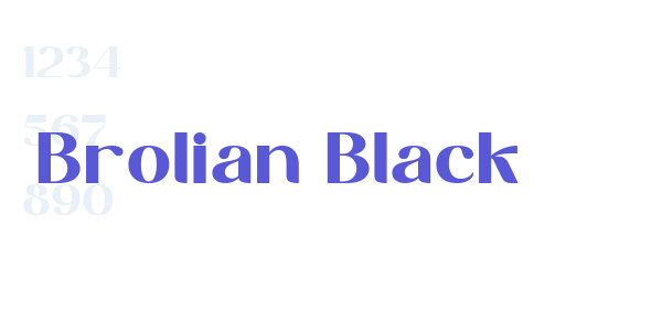 Brolian Black font free