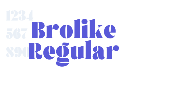 Brolike Regular font