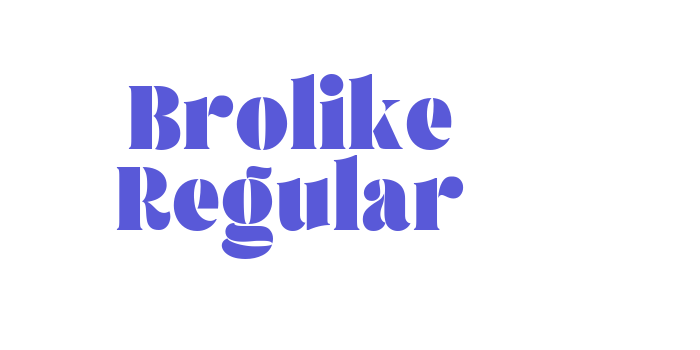 Brolike Regular Font Download