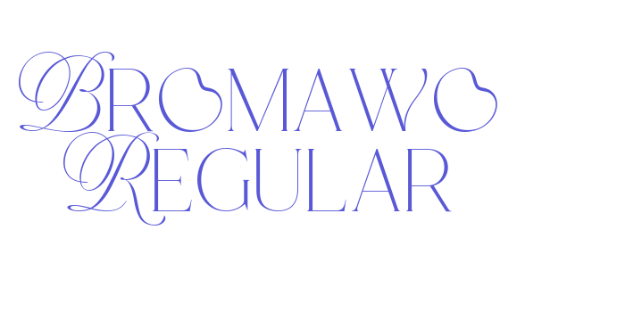 Bromawo Regular Font