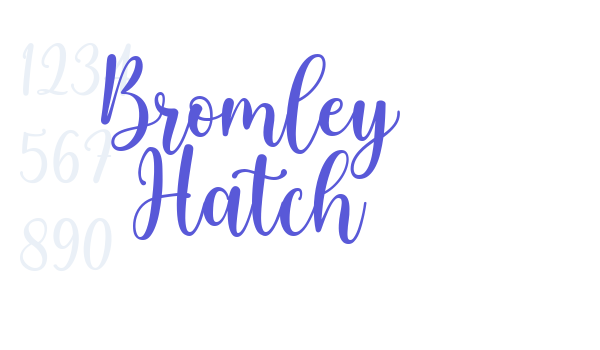 Bromley Hatch font free