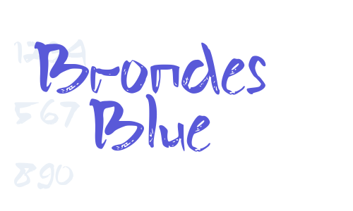 Brondes Blue Font Download