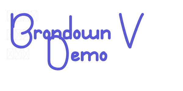 Brondown V Demo font free