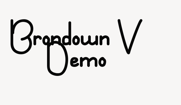 Brondown V Demo Font