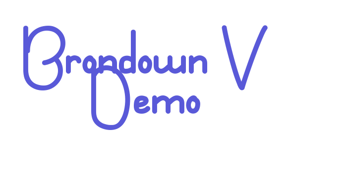 Brondown V Demo Font Download