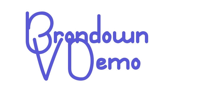 Brondown V Demo Font