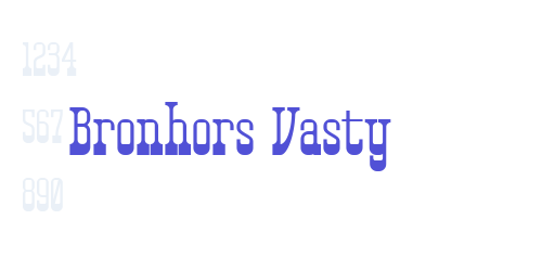 Bronhors Vasty-font-download