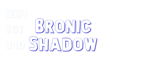 Bronic Shadow font free