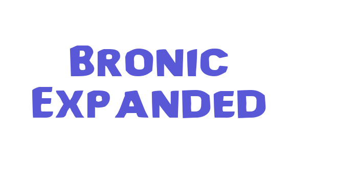 Bronic Expanded Font Download