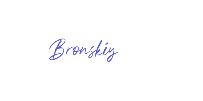 Bronskiy Font