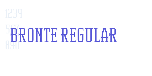 Bronte Regular font free