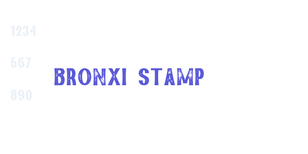 Bronxi Stamp font free